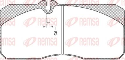 Remsa JCA 278.20 - Гальмівні колодки, дискові гальма autocars.com.ua