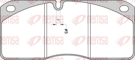 Remsa JCA 278.21 - Тормозные колодки, дисковые, комплект avtokuzovplus.com.ua