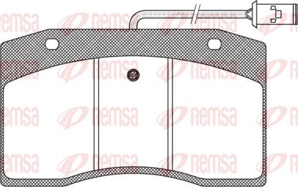 Remsa JCA 400.40 - Тормозные колодки, дисковые, комплект avtokuzovplus.com.ua