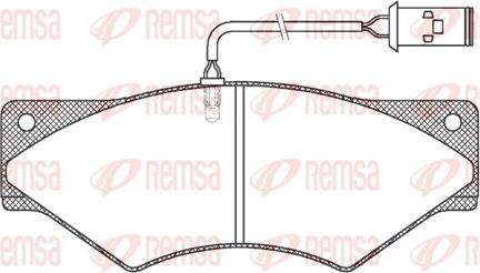 Remsa JCA 436.40 - Гальмівні колодки, дискові гальма autocars.com.ua