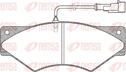 Remsa JCA 436.41 - Тормозные колодки, дисковые, комплект avtokuzovplus.com.ua