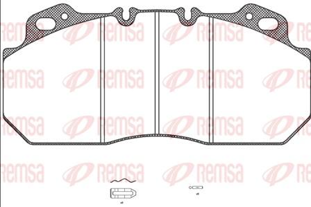 Remsa JCA 622.00 - Тормозные колодки, дисковые, комплект autodnr.net