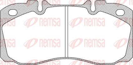 Remsa JCA 640.00 - Тормозные колодки, дисковые, комплект autodnr.net