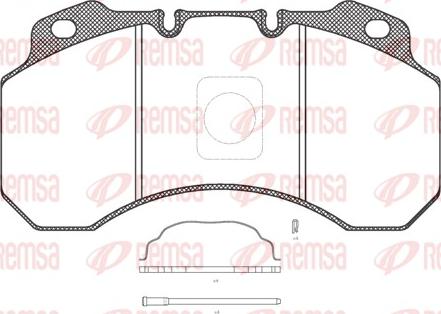 Remsa JCA 680.30 - Тормозные колодки, дисковые, комплект avtokuzovplus.com.ua