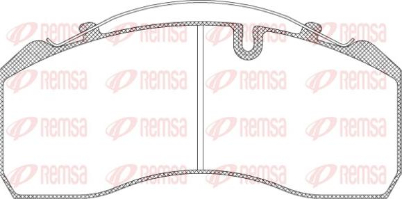 Remsa JCA 814.00 - Тормозные колодки, дисковые, комплект autodnr.net