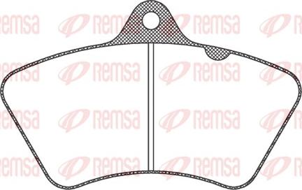 Remsa JCA 826.20 - Тормозные колодки, дисковые, комплект avtokuzovplus.com.ua