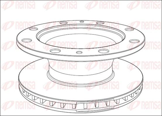 Remsa NCA1014.20 - Тормозной диск autodnr.net