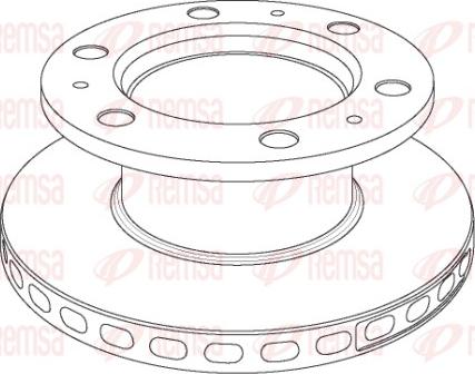 Remsa NCA1018.20 - Гальмівний диск autocars.com.ua