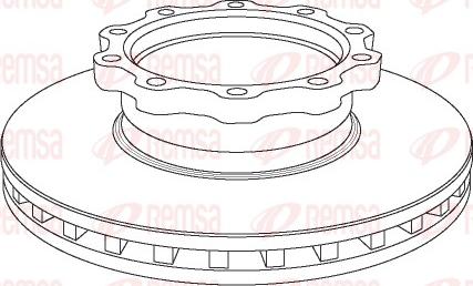 Remsa NCA1038.20 - Гальмівний диск autocars.com.ua