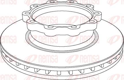 Remsa NCA1047.20 - Тормозной диск avtokuzovplus.com.ua