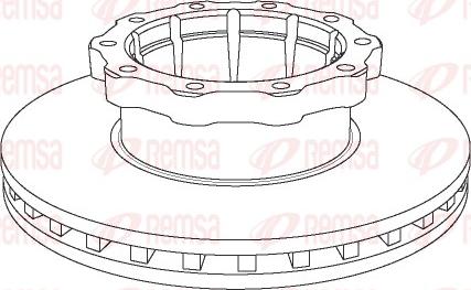 Remsa NCA1048.20 - Гальмівний диск autocars.com.ua