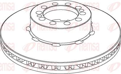 DT Spare Parts IT1601R01101 - Гальмівний диск autocars.com.ua