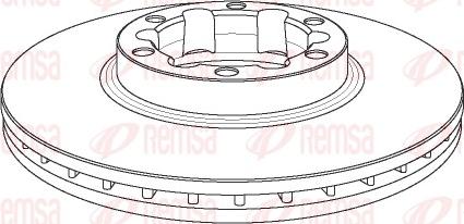 Remsa NCA1150.20 - Тормозной диск avtokuzovplus.com.ua