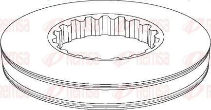 Remsa NCA1161.10 - Гальмівний диск autocars.com.ua