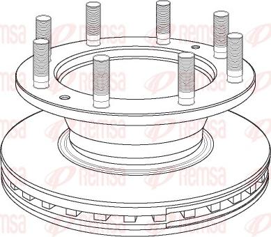 Remsa NCA1167.20 - Гальмівний диск autocars.com.ua