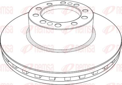 DT Spare Parts 5.21228 - Тормозной диск avtokuzovplus.com.ua