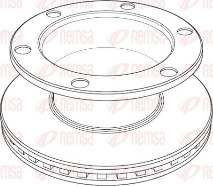Remsa NCA1194.20 - Тормозной диск avtokuzovplus.com.ua