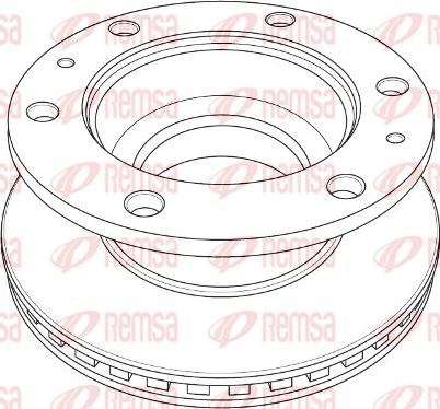 Remsa NCA1197.20 - Гальмівний диск autocars.com.ua