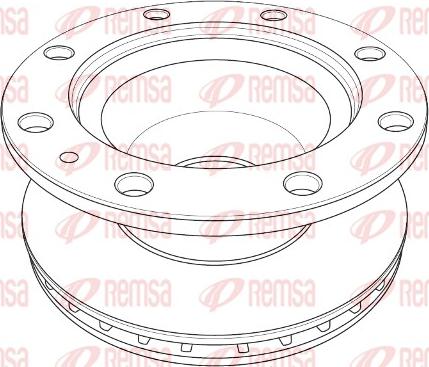 Remsa NCA1202.20 - Тормозной диск avtokuzovplus.com.ua