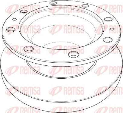 Remsa NCA1206.10 - Тормозной диск avtokuzovplus.com.ua