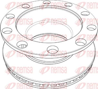 Remsa NCA1209.20 - Тормозной диск avtokuzovplus.com.ua