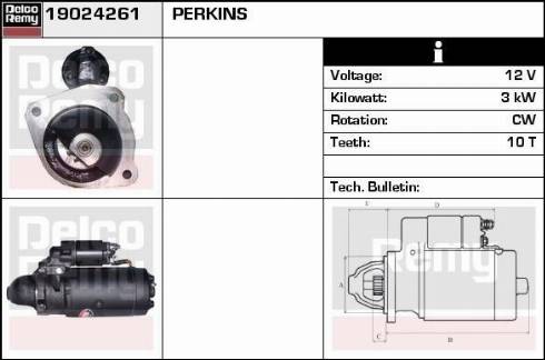 Remy 19024261 - Стартер autocars.com.ua