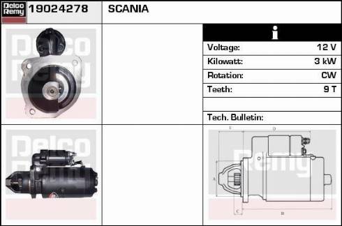 Remy 19024278 - Стартер autocars.com.ua