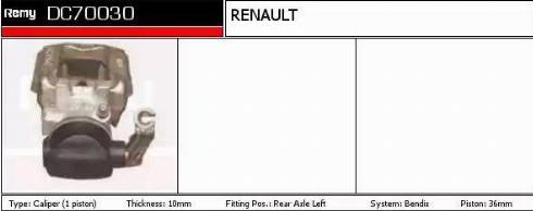 Remy DC70030 - Гальмівний супорт autocars.com.ua