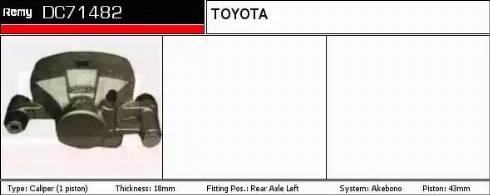 Remy DC71482 - Гальмівний супорт autocars.com.ua