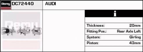 Remy DC72440 - Гальмівний супорт autocars.com.ua