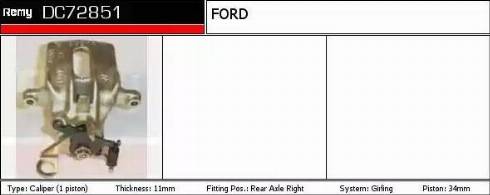 Remy DC72851 - Гальмівний супорт autocars.com.ua