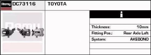 Remy DC73116 - Тормозной суппорт autodnr.net