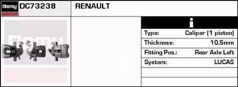 Remy DC73238 - Гальмівний супорт autocars.com.ua