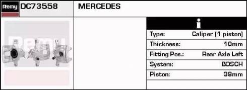 Remy DC73558 - Гальмівний супорт autocars.com.ua