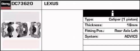 Remy DC73620 - Тормозной суппорт avtokuzovplus.com.ua