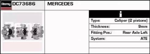 Remy DC73686 - Гальмівний супорт autocars.com.ua