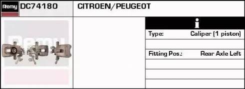 Remy DC74180 - Тормозной суппорт avtokuzovplus.com.ua