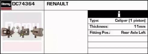 Remy DC74364 - Гальмівний супорт autocars.com.ua