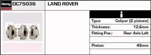 Remy DC75036 - Гальмівний супорт autocars.com.ua