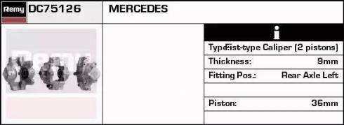 Remy DC75126 - Гальмівний супорт autocars.com.ua