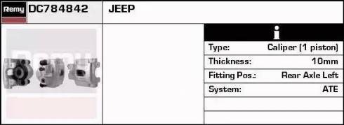 Remy DC784842 - Гальмівний супорт autocars.com.ua