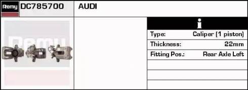 Remy DC785700 - Гальмівний супорт autocars.com.ua