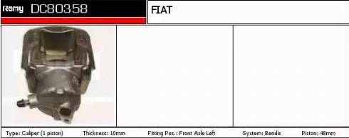 Remy DC80358 - Гальмівний супорт autocars.com.ua