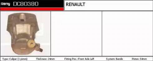 Remy DC80380 - Тормозной суппорт avtokuzovplus.com.ua