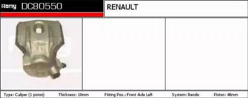 Remy DC80550 - Гальмівний супорт autocars.com.ua