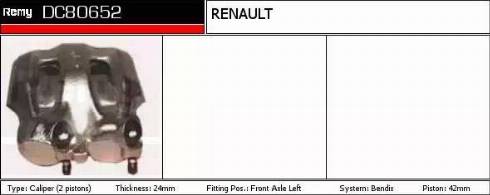 Remy DC80652 - Гальмівний супорт autocars.com.ua