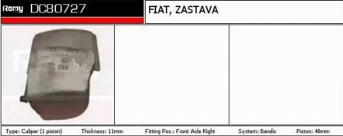 Remy DC80727 - Тормозной суппорт avtokuzovplus.com.ua