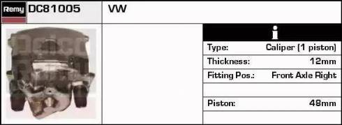 Remy DC81005 - Тормозной суппорт avtokuzovplus.com.ua