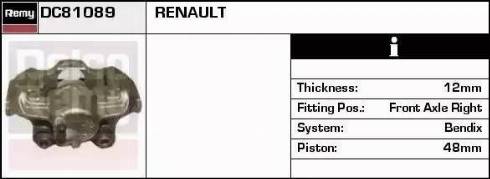Remy DC81089 - Гальмівний супорт autocars.com.ua