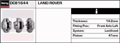 Remy DC81644 - Гальмівний супорт autocars.com.ua